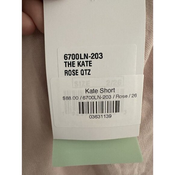 NWT Article of Society Kate Linen Tailored Shorts 2‎ / 26 Dusty Rose Beachy Y2K - Picture 6 of 12